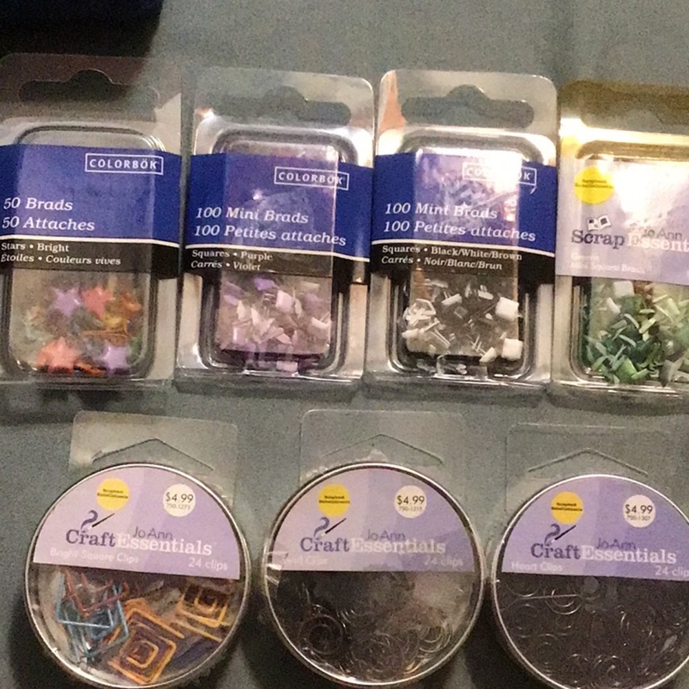 Brads and Clips- new in package